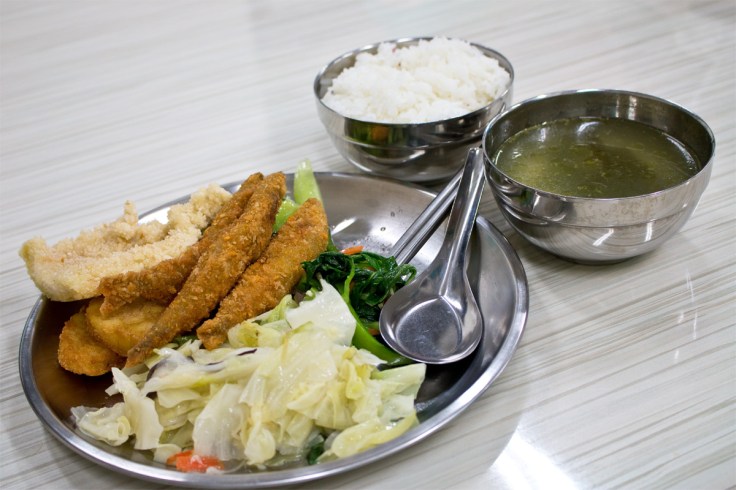 Typical Taiwanese lunch.